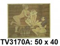 Панно бамбук с рисунком баня 50*40 см  TV3170A-9